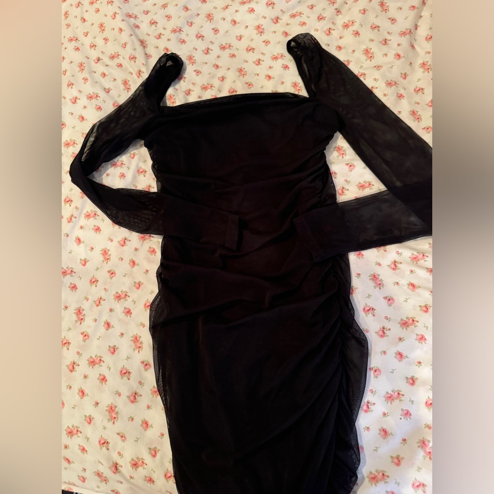 Princess Polly long sleeve mesh mini dress